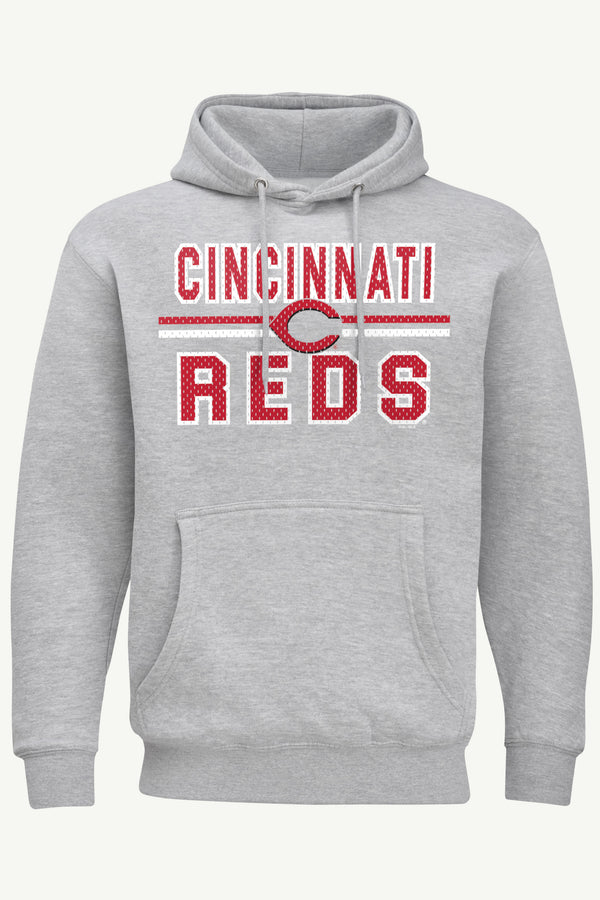 starter MENS CINCINNATI REDS MESH LOOK HOODIE