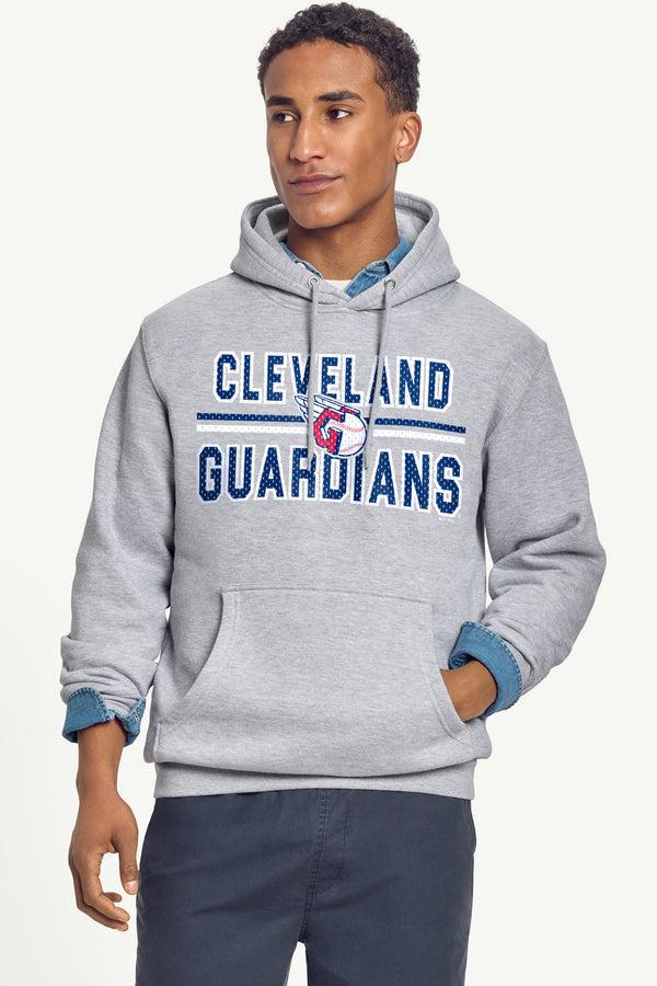 Starter MENS CLEVELAND GUARDIANS MESH LOOK HOODIE