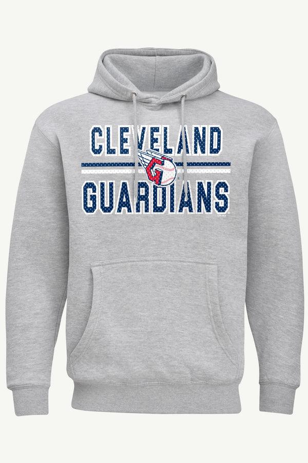 starter MENS CLEVELAND GUARDIANS MESH LOOK HOODIE