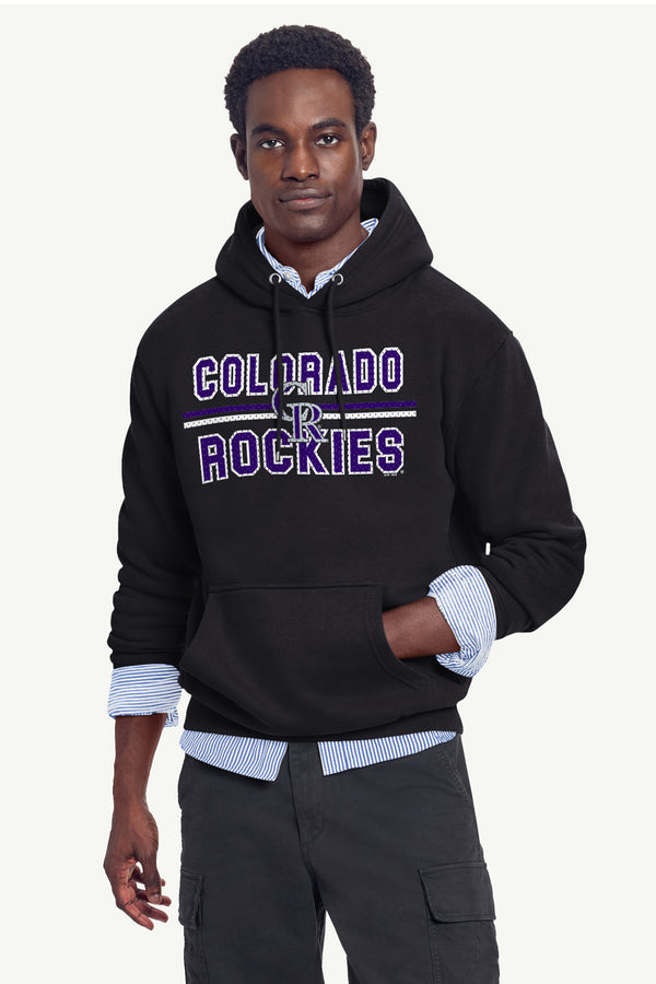 Starter MENS COLORADO ROCKIES MESH LOOK HOODIE
