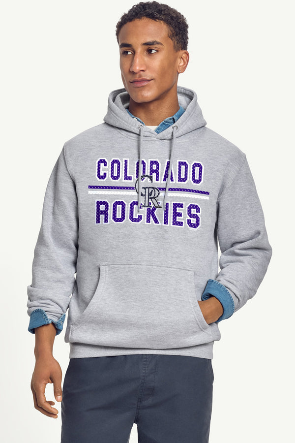 Starter MENS COLORADO ROCKIES MESH LOOK HOODIE