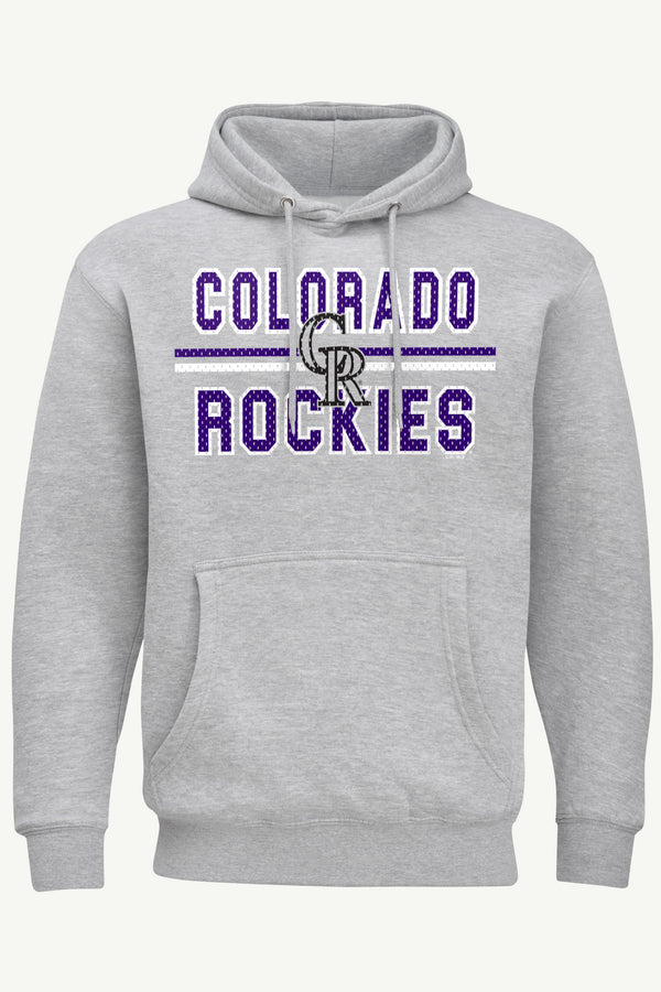 starter MENS COLORADO ROCKIES MESH LOOK HOODIE
