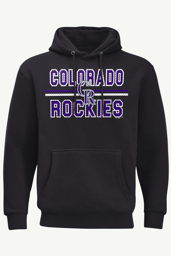 starter MENS COLORADO ROCKIES MESH LOOK HOODIE
