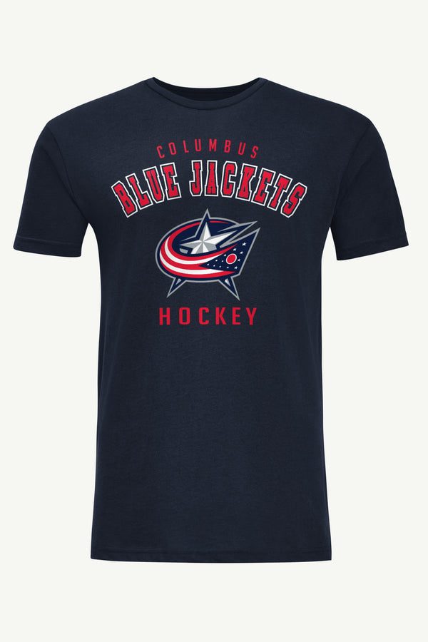 starter MENS COLUMBUS BLUE JACKETS GRAPHIC T SHIRT