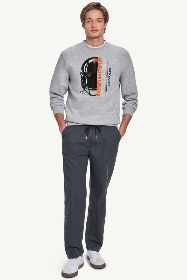 Starter MENS DENVER BRONCOS HALF HELMET SWEATSHIRT