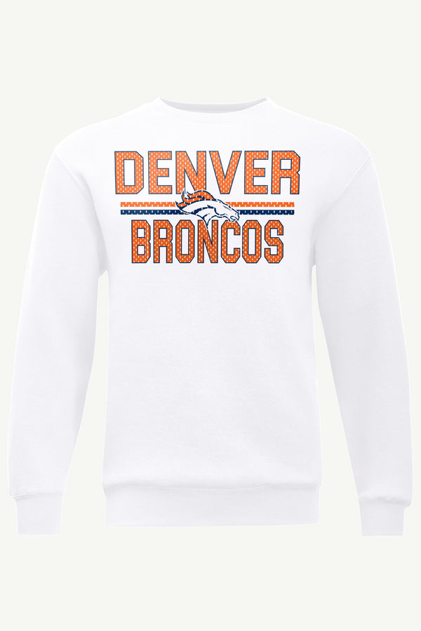 starter MENS DENVER BRONCOS MESH LOOK SWEATSHIRT