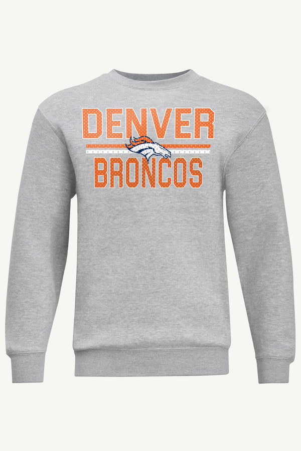 starter MENS DENVER BRONCOS MESH LOOK SWEATSHIRT