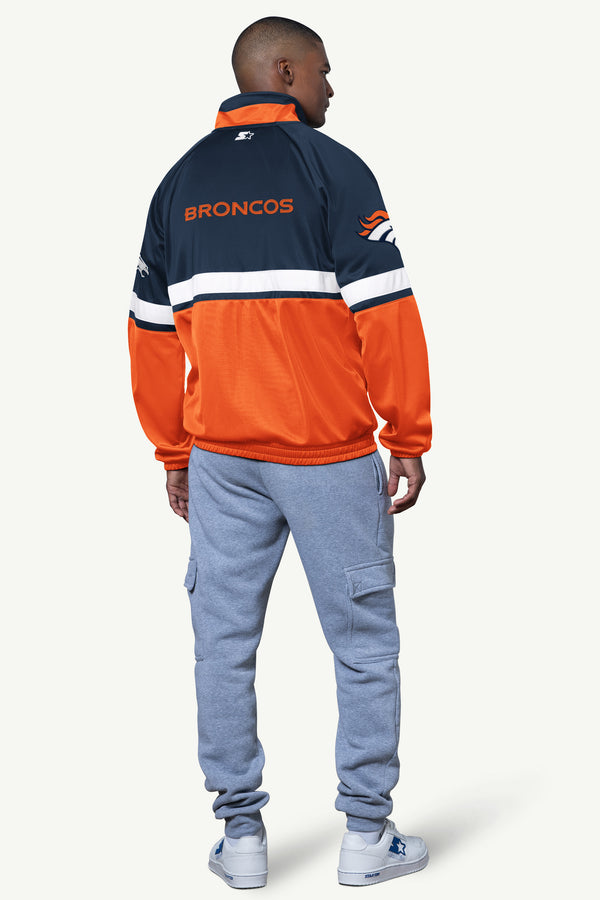 Starter MENS DENVER BRONCOS VETERAN TRACK JACKET