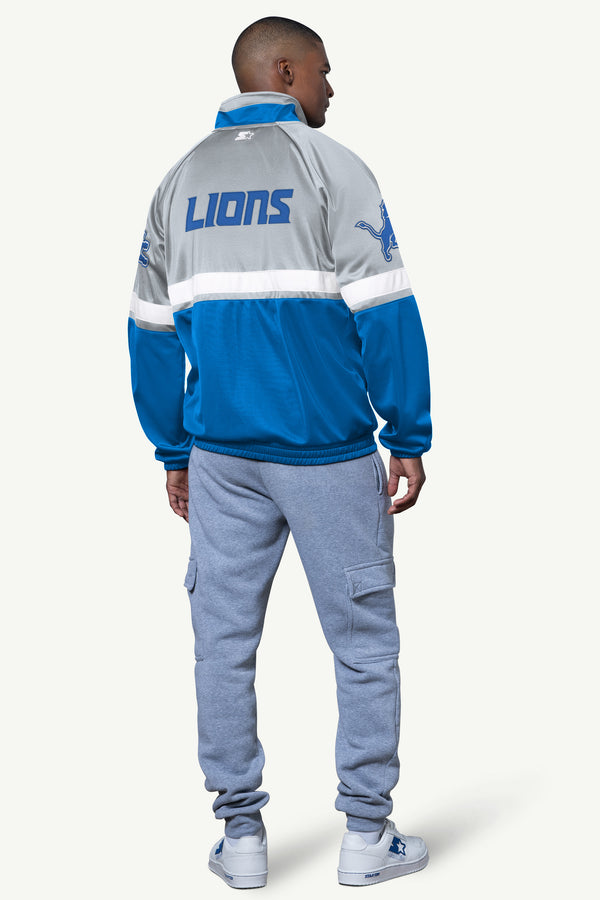 Starter MENS DETROIT LIONS VETERAN TRACK JACKET