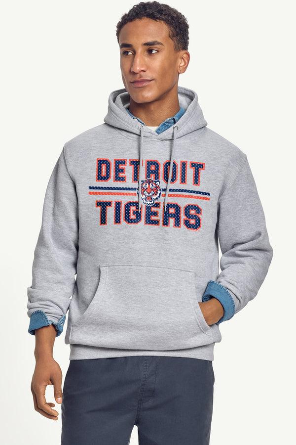 Starter MENS DETROIT TIGERS MESH LOOK HOODIE
