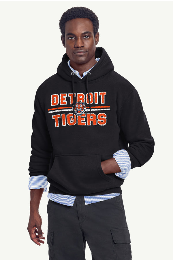 Starter MENS DETROIT TIGERS MESH LOOK HOODIE