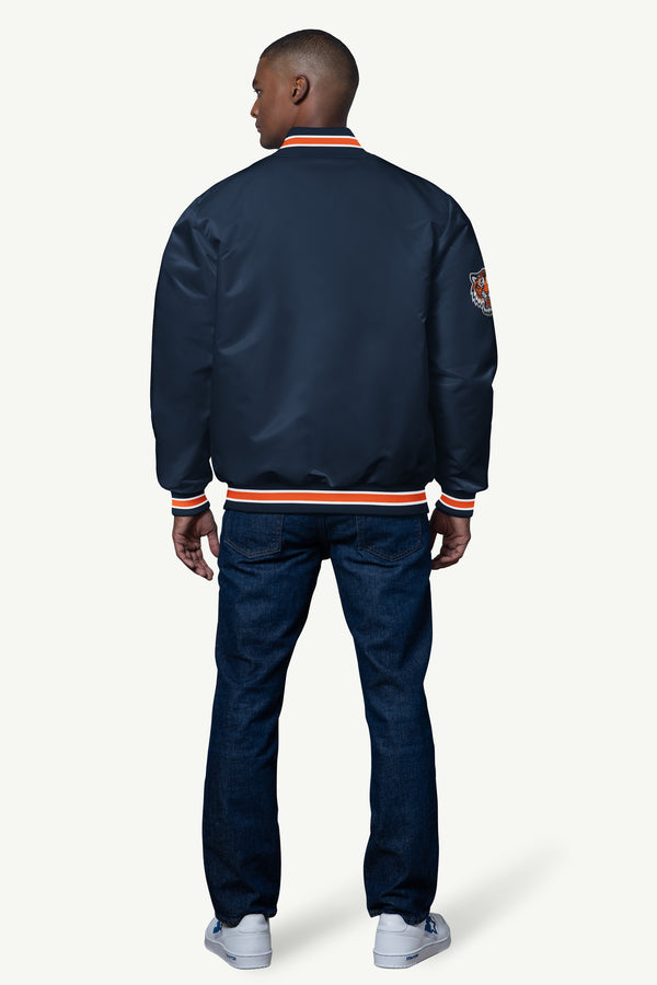 Starter MENS DETROIT TIGERS SATIN VARSITY JACKET