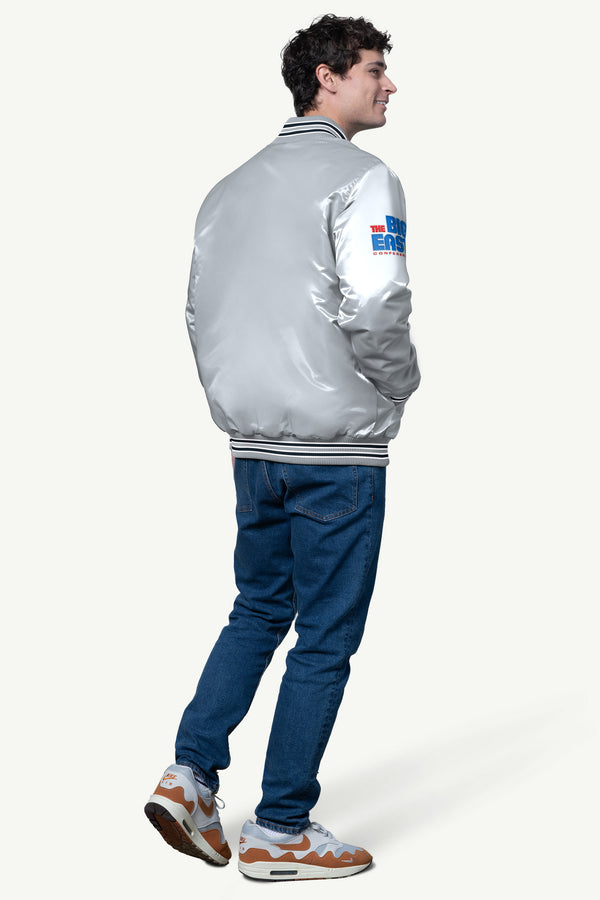 Starter MENS GEORGETOWN HOYAS SATIN VARSITY JACKET