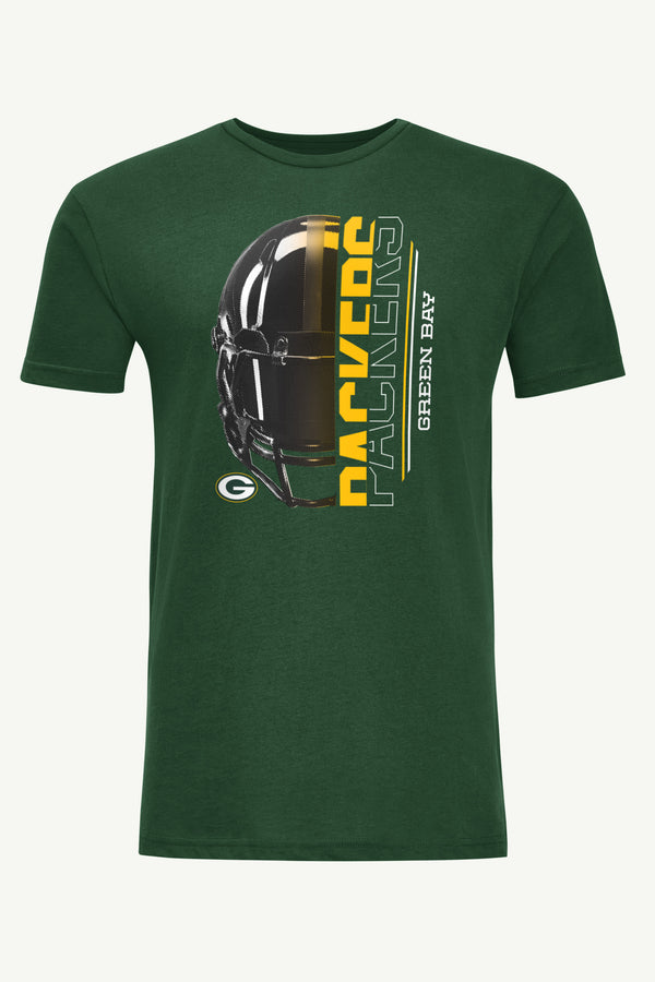 starter MENS GREEN BAY PACKERS HALF HELMET T SHIRT