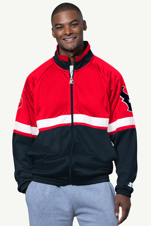 starter MENS HOUSTON TEXANS VETERAN TRACK JACKET