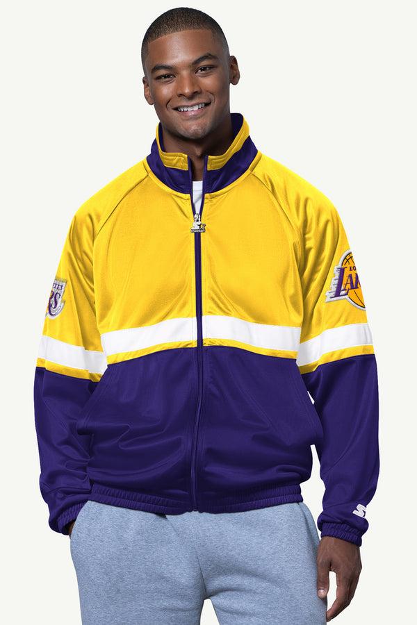 starter MENS LA LAKERS VETERAN TRACK JACKET