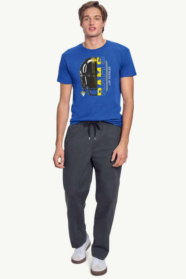 Starter MENS LOS ANGELES RAMS HALF HELMET T SHIRT