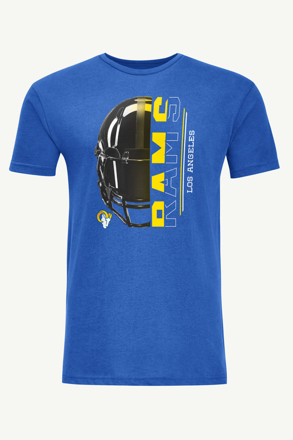 starter MENS LOS ANGELES RAMS HALF HELMET T SHIRT