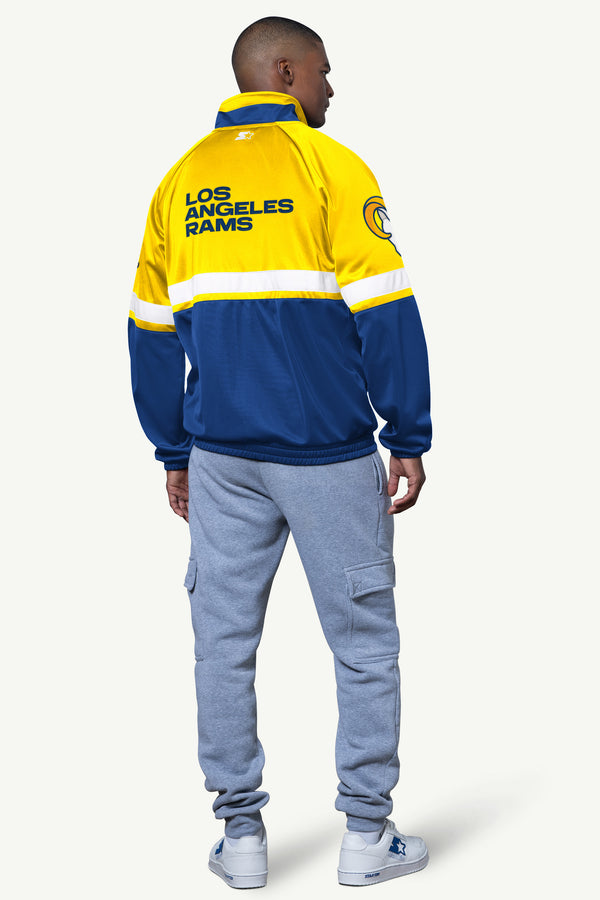 Starter MENS LOS ANGELES RAMS VETERAN TRACK JACKET