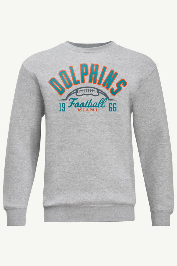 starter MENS MIAMI DOLPHINS HALF BALL SWEATSHIRT