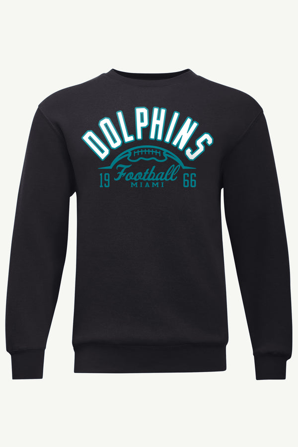 starter MENS MIAMI DOLPHINS HALF BALL SWEATSHIRT