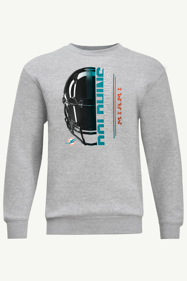starter MENS MIAMI DOLPHINS HALF HELMET SWEATSHIRT