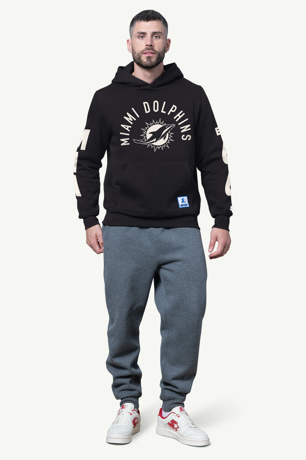 Starter MENS MIAMI DOLPHINS HANDOFF FLEECE HOODIE