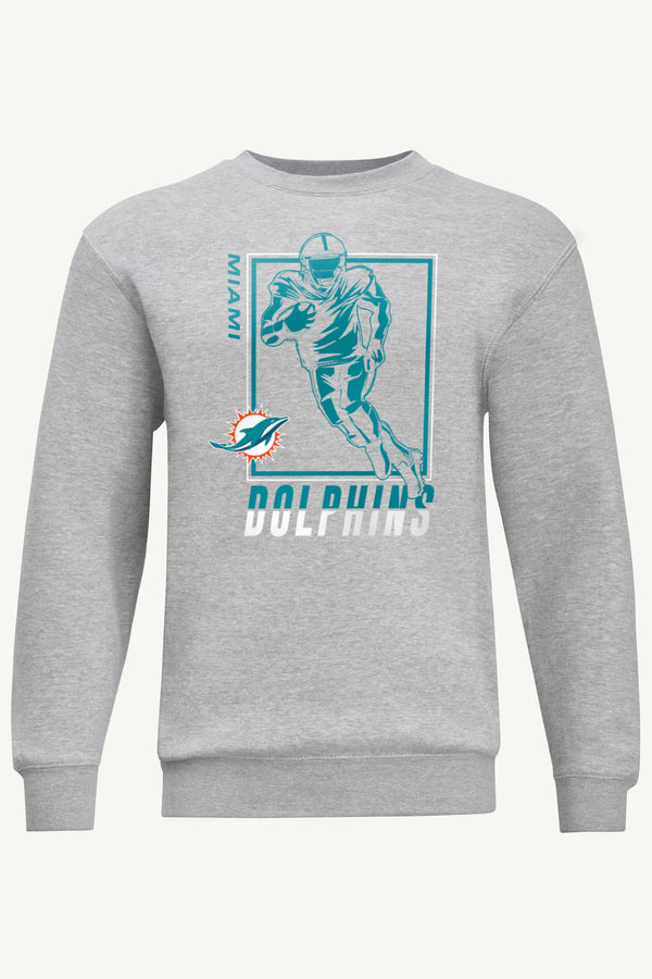 starter MENS MIAMI DOLPHINS PLAYER GRID SWEATSHIRT