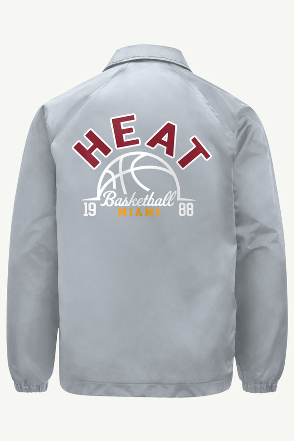 Starter MENS MIAMI HEAT HALF BALL COACHES JACKET