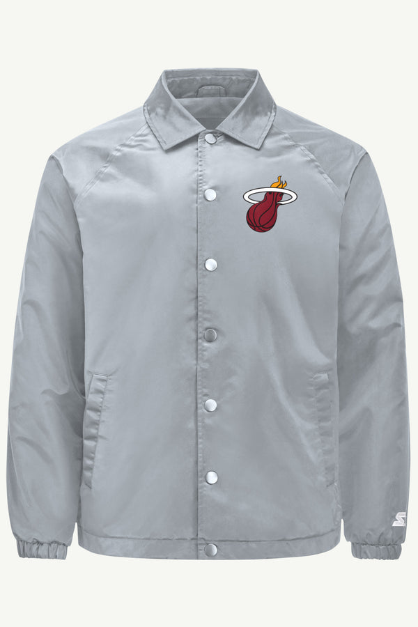 starter MENS MIAMI HEAT HALF BALL COACHES JACKET