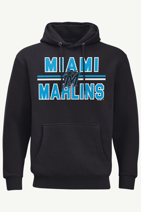starter MENS MIAMI MARLINS MESH LOOK HOODIE