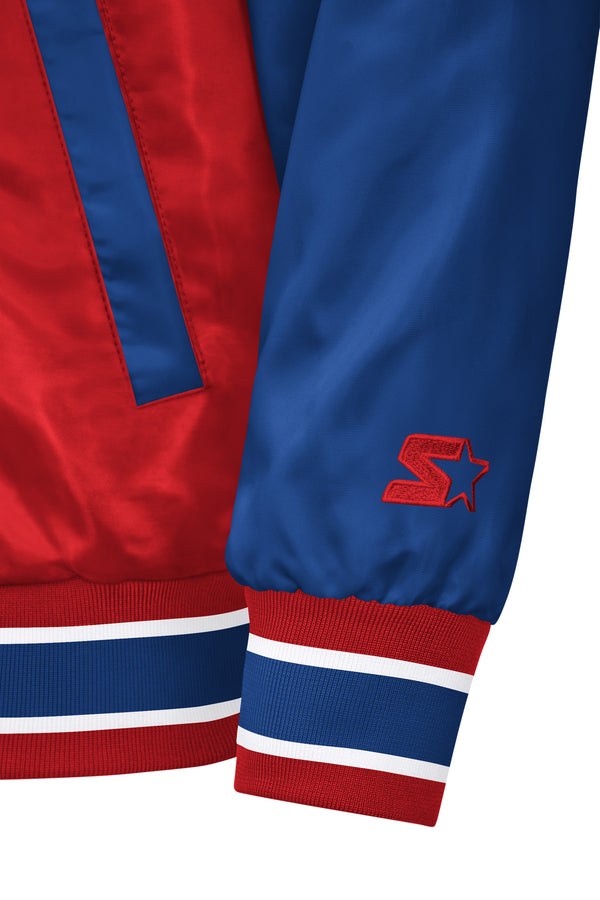 Starter MENS MIAMI MARLINS SATIN VARSITY JACKET