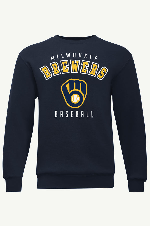starter MENS MILWAUKEE BREWERS GRAPHIC SWEATSHIRT