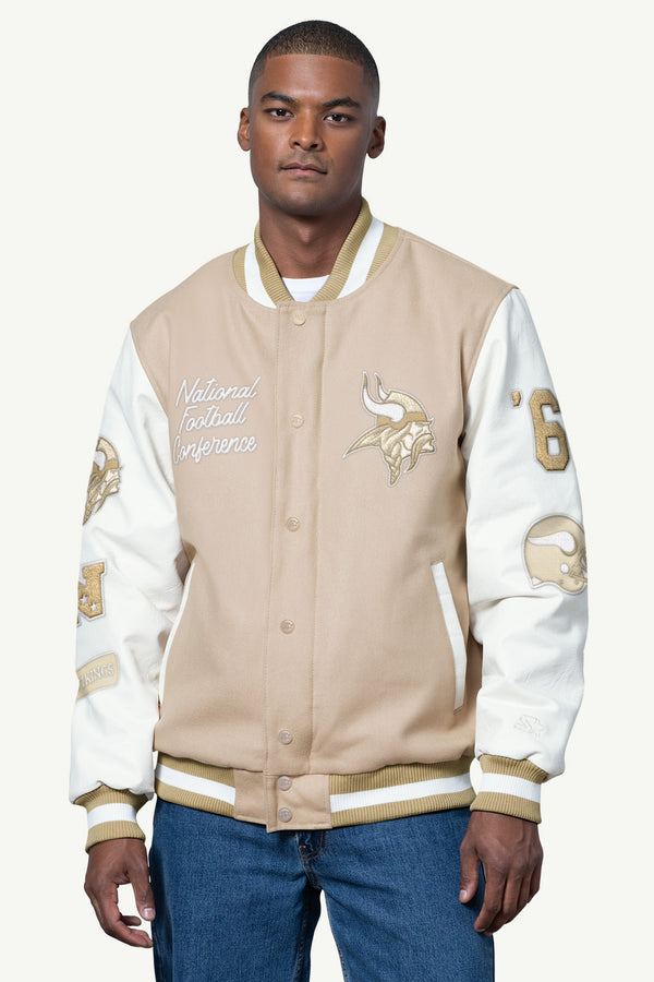 starter MENS MINNESOTA VIKINGS VARSITY JACKET