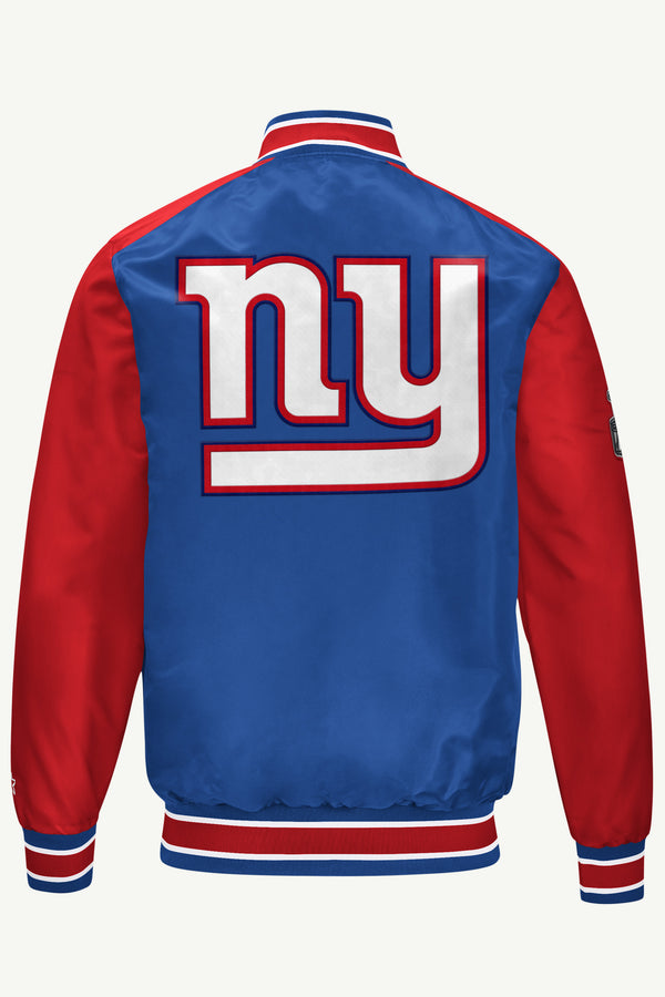 Starter MENS NEW YORK GIANTS SATIN VARSITY JACKET