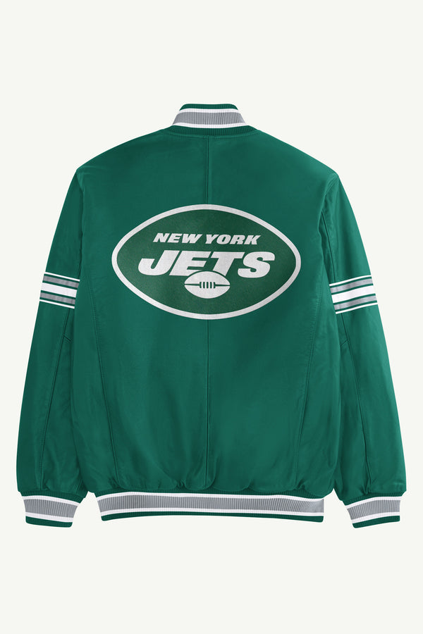 Starter MENS NEW YORK JETS VARSITY LEATHER JACKET