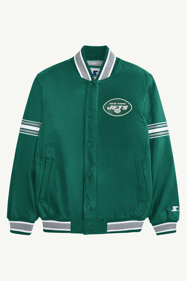 starter MENS NEW YORK JETS VARSITY LEATHER JACKET