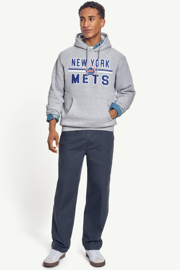 Starter MENS NEW YORK METS MESH LOOK HOODIE