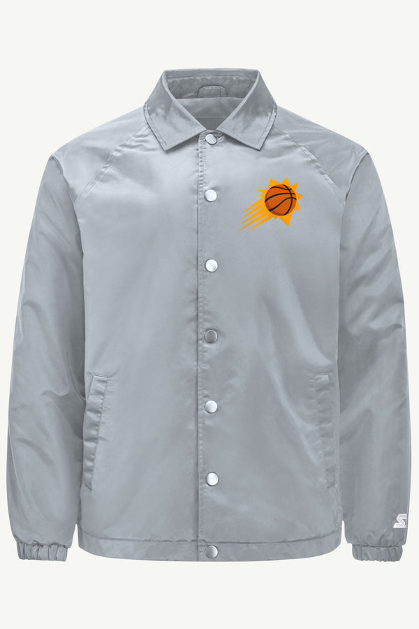 starter MENS PHOENIX SUNS HALF BALL COACHES JACKET