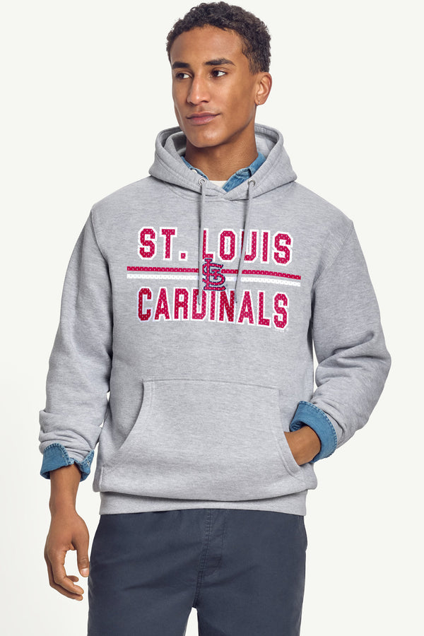 Starter MENS ST LOUIS CARDINALS MESH LOOK HOODIE