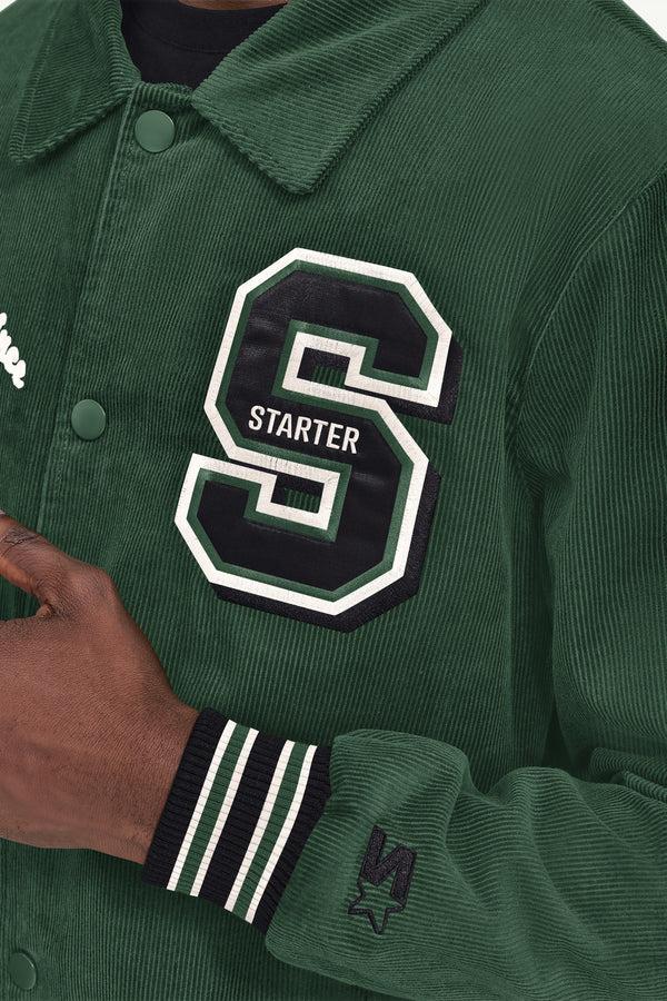 Starter MENS STARTER CORDUROY VARSITY JACKET