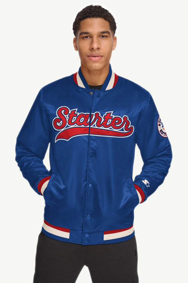 starter MENS STARTER VARSITY BOMBER JACKET