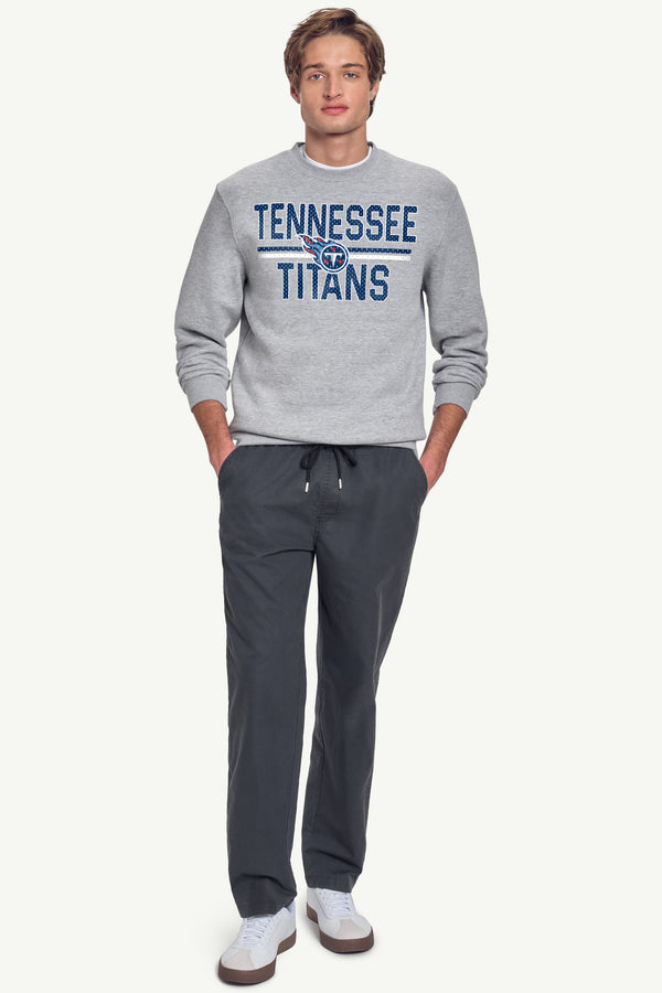 Starter MENS TENNESSEE TITANS MESH LOOK SWEATSHIRT