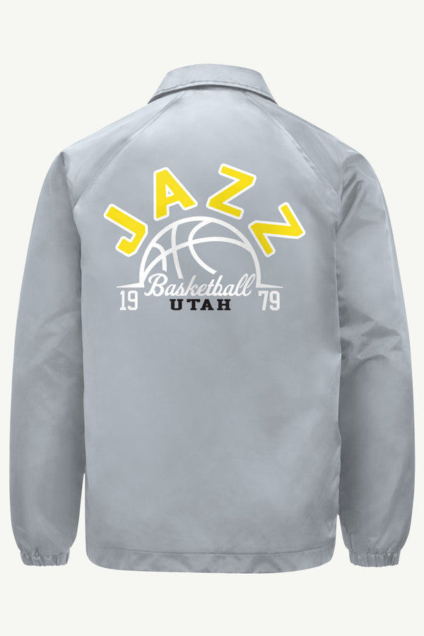 Starter MENS UTAH JAZZ HALF BALL COACHES JACKET