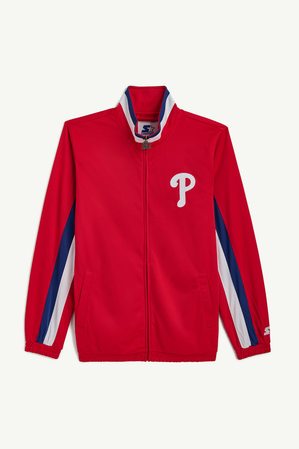 starter PHILADELPHIA PHILLIES REPLAY TRACK JACKET