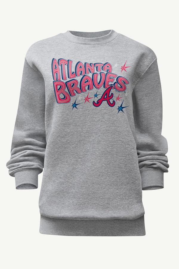 starter WOMENS ATLANTA BRAVES FIREWORKS SWEATSHIRT