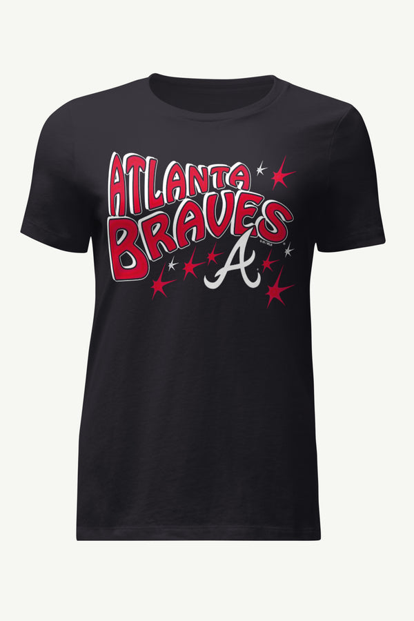 starter WOMENS ATLANTA BRAVES FIREWORKS T SHIRT