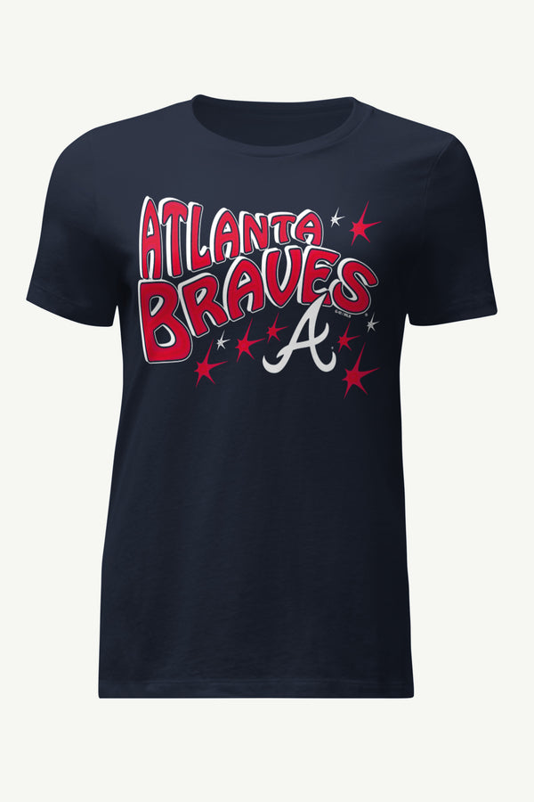 starter WOMENS ATLANTA BRAVES FIREWORKS T SHIRT