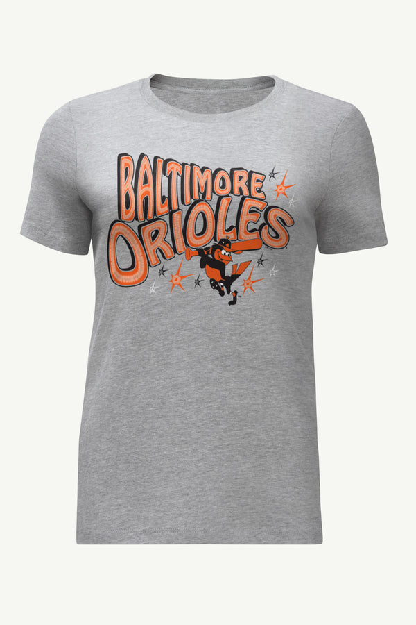 starter WOMENS BALTIMORE ORIOLES FIREWORKS T SHIRT
