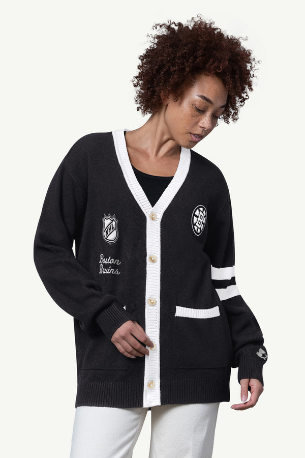 starter WOMENS BOSTON BRUINS CARDIGAN